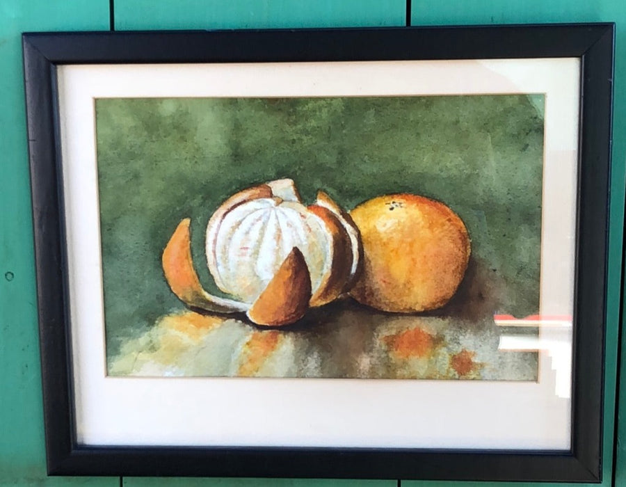 SMALL WATERCOLOR OF ORANGES