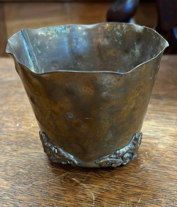 BRASS FOOTED PLANTER