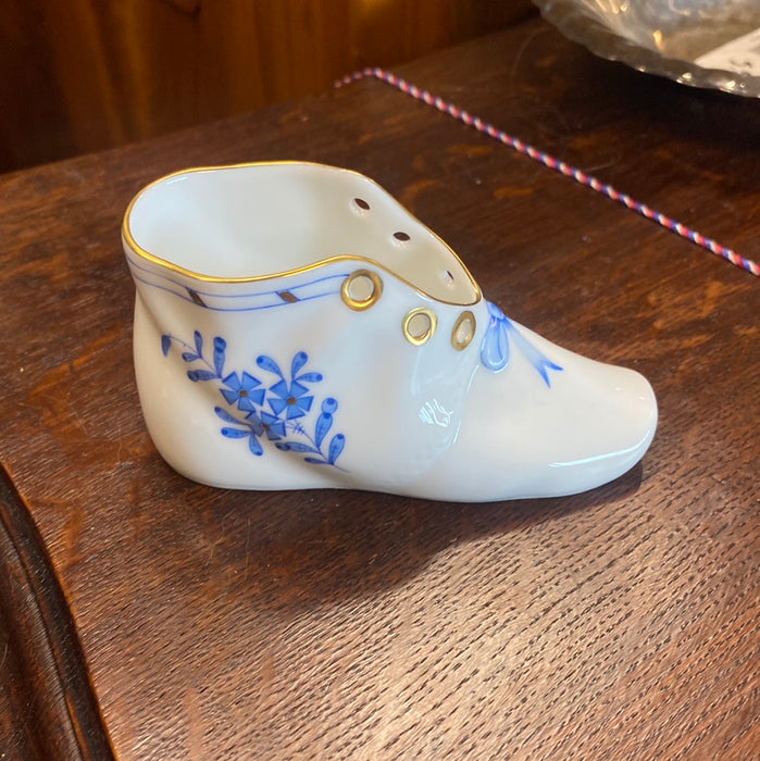 HEREND PORCELAIN HANDPAINTED BABY SHOE EACH