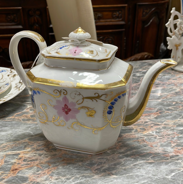 OLD PARIS TEA SET WITH 18 PIECES