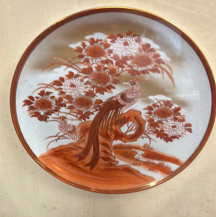 JAPANESE FRAMED BIRD PLATE