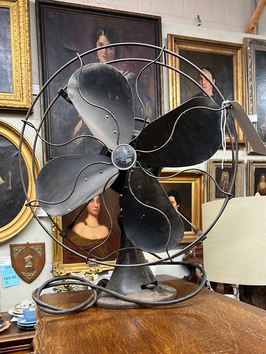 LARGE IRON EMERSON FAN AS FOUND