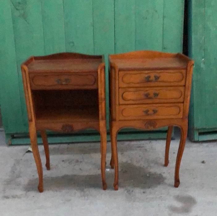 PAIR OF LOUIS XV CHERRYWOOD SIDE CABINETS