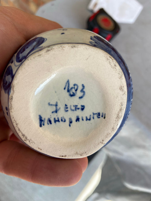 DELFT FLORAL "SINNAI" SMALL PITCHER WITH SMALL MOUTH