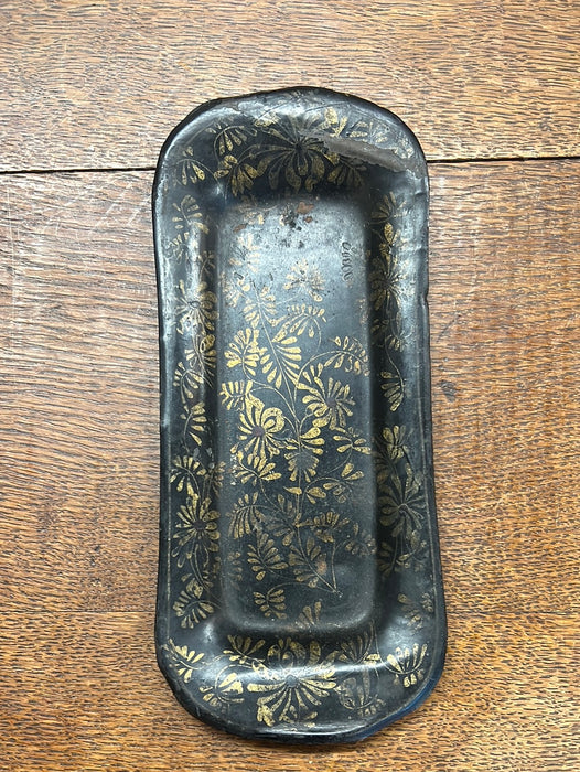 SMALL BLACK TOLE TRAY