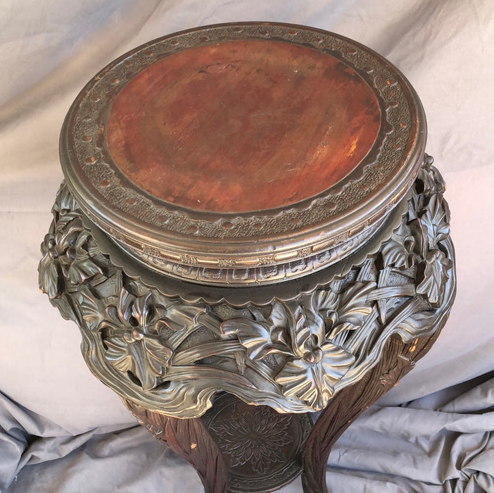 CHINESE CARVED PEDESTAL