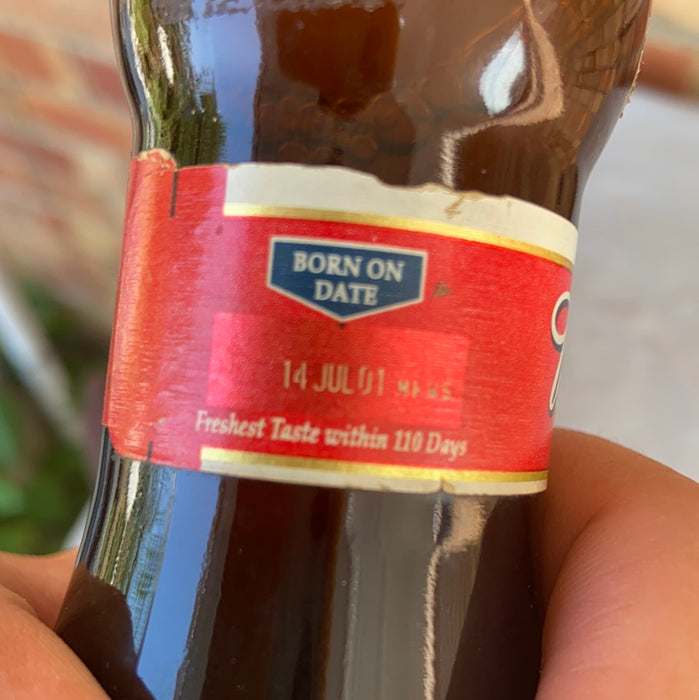 BUDWEISER BOWLING PIN BOTTLE FROM 2001