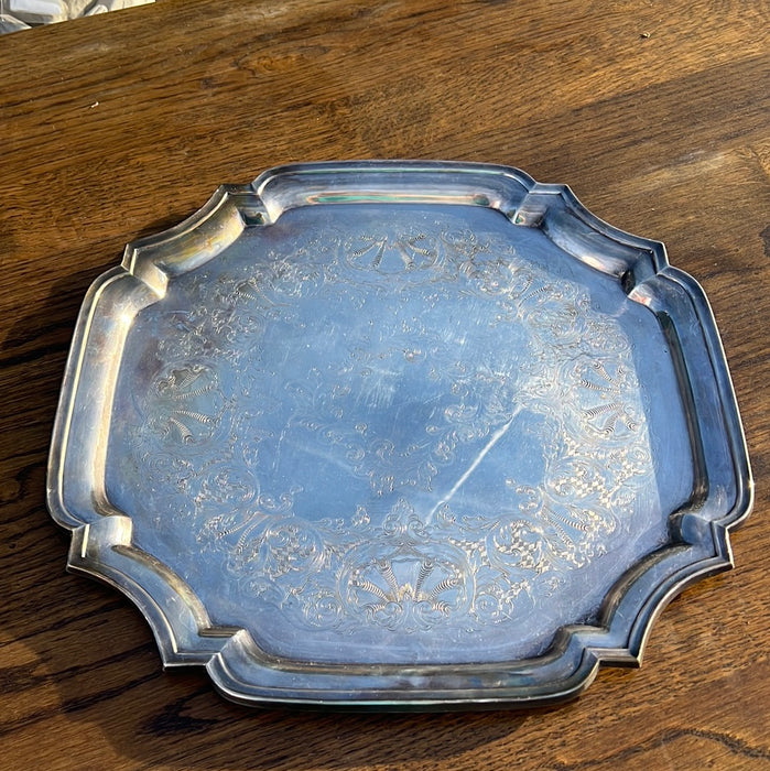 15.5" SILVERPLATED JOWLE TRAY