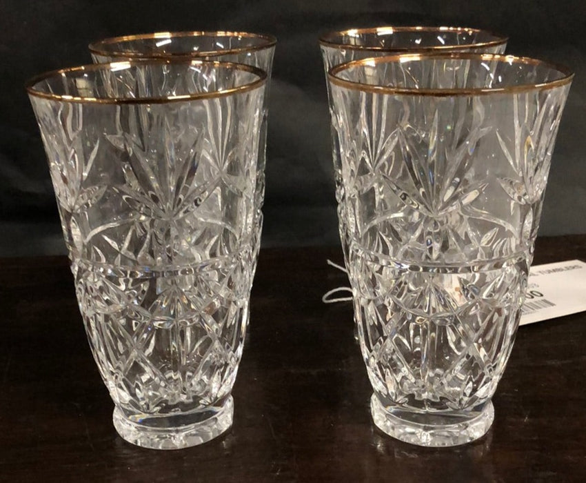 SET OF 4 CRYSTAL TUMBLERS