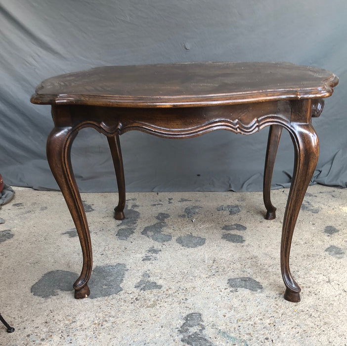 LOUIS XV BURL WALNUT DINING TABLE