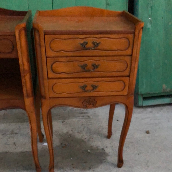 PAIR OF LOUIS XV CHERRYWOOD SIDE CABINETS