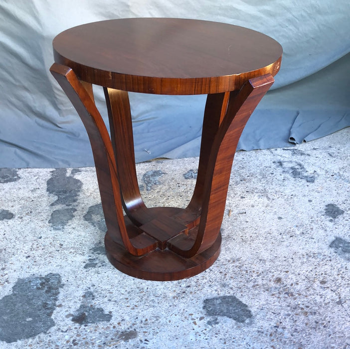 ART DECO MAHOGANY OCCASIONAL TABLE