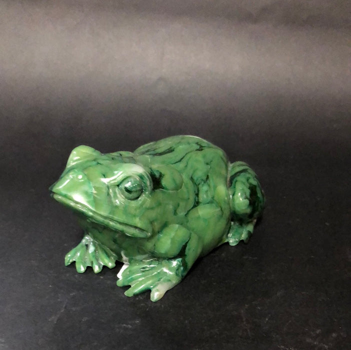 AS FOUND GREEN STONE FROG