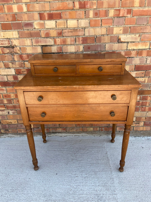 19TH CENTURY 2-PIECE 4-DRAWER STEP BACK CHEST