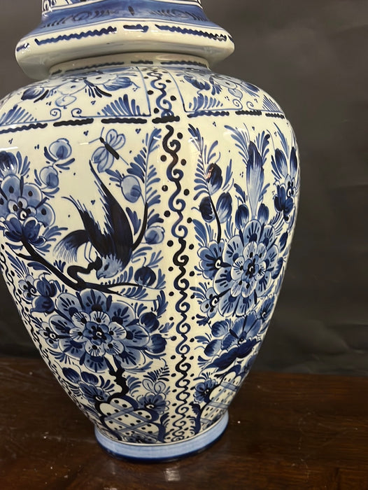 HUGE BLUE AND WHITE GINGER JAR