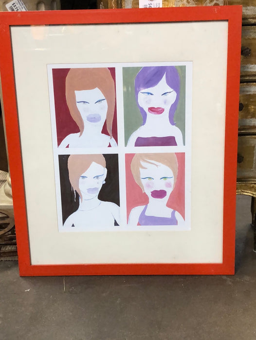 PRINT OF 4 LADIES WITH ATTITUDE