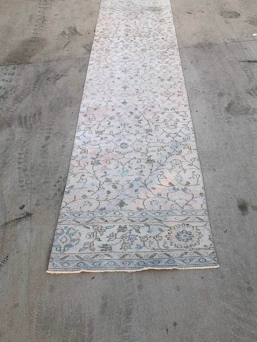 HAND TIED PERSIAN RUNNER RUG - AS FOUND