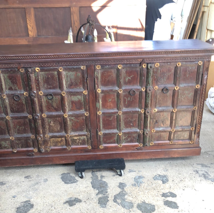 DARK INDIAN SIDEBOARD WITH ROSSETTES