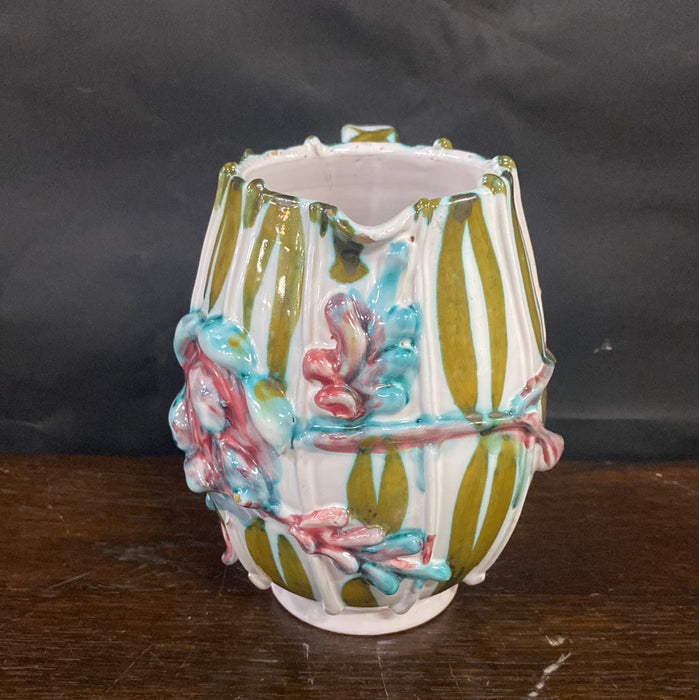 SIGNED SMALL ITALIAN MAJOLICA PITCHER