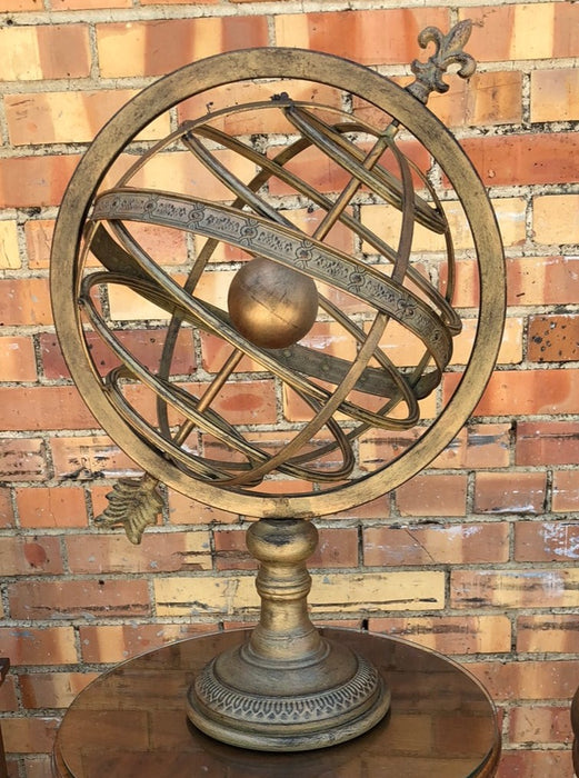 LARGE METAL GLOBE ARMILLARY