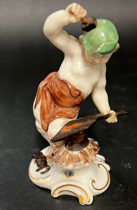 CUPID FORGING ARROW PORCELAIN