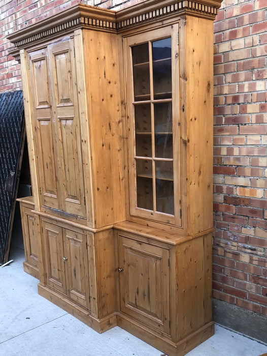 LONG 2 PIECE CABINET OR BREAKFRONT