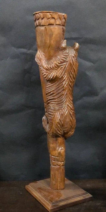 CARVED BLACK FOREST CLIMBING BEAR