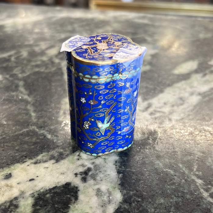 TINY BLUE CLOISSONE BOX