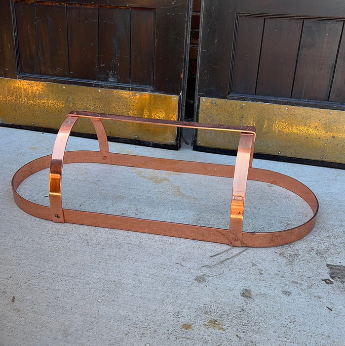 COPPER OVAL POT RACK