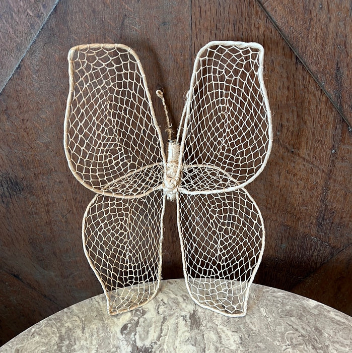 MEDIUM WOVEN BUTTERFLY DECOR - EACH