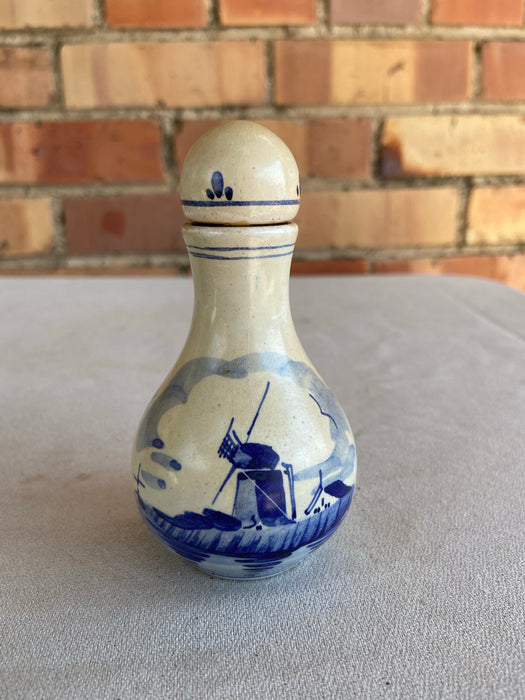 DELFT TINY WINDMILL CONTAINER WITH CORK LID