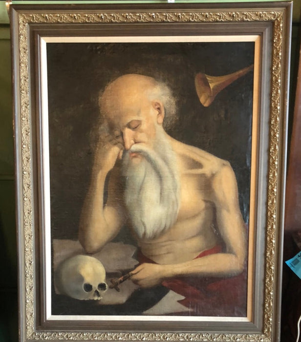 OIL PAINTING OF SAINT JEROME