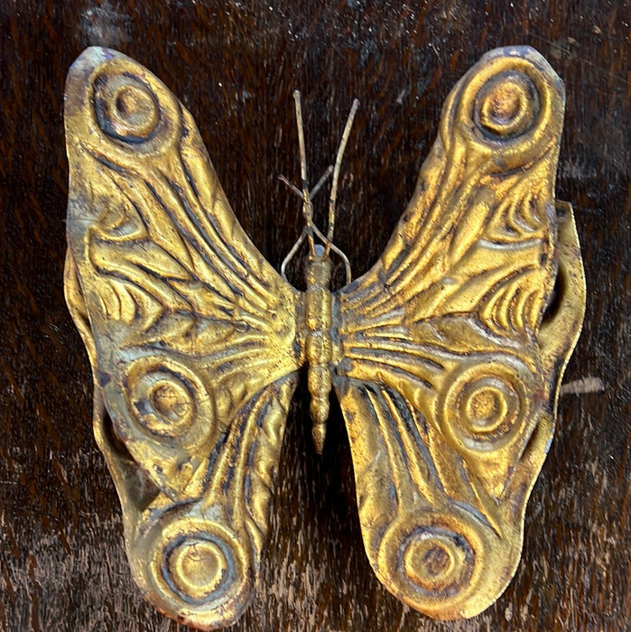 LARGE GOLDEN METAL BUTTERFLY