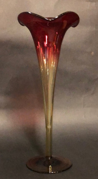 LARGE AMBERINA BUD VASE