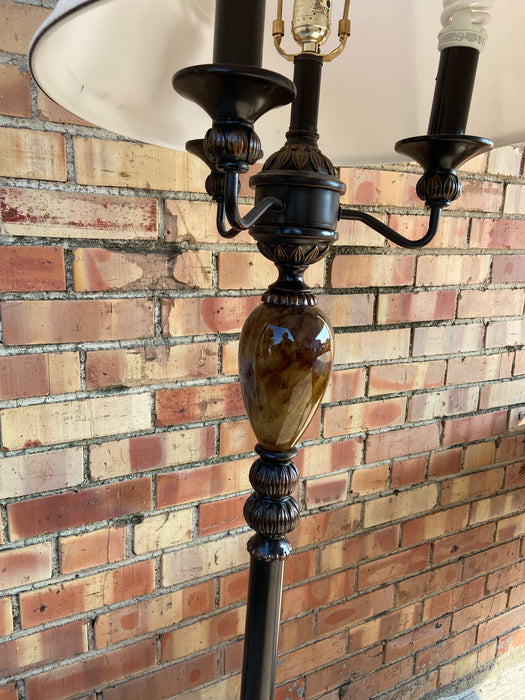 FLOOR LAMP WITH COLORFUL ORB - NOT OLD