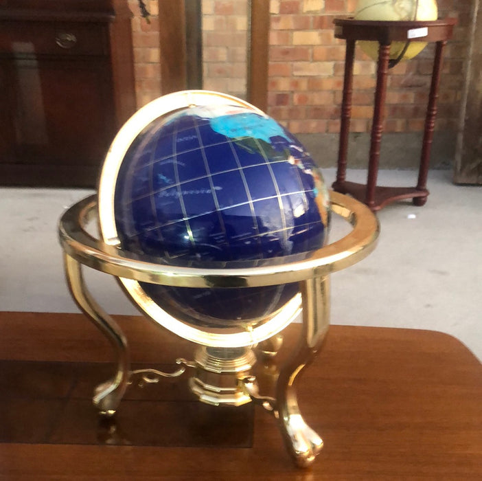 COLORFUL TABLE TOP GLOBE MADE FROM STONE