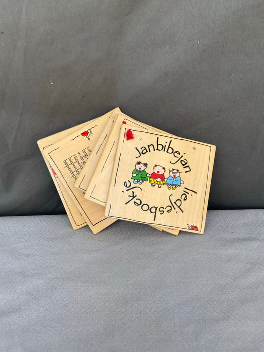 DUTCH CHILD'S POETRY WOOD TILES