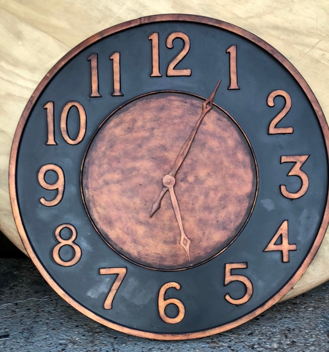 LARGE METAL CLOCK FACE