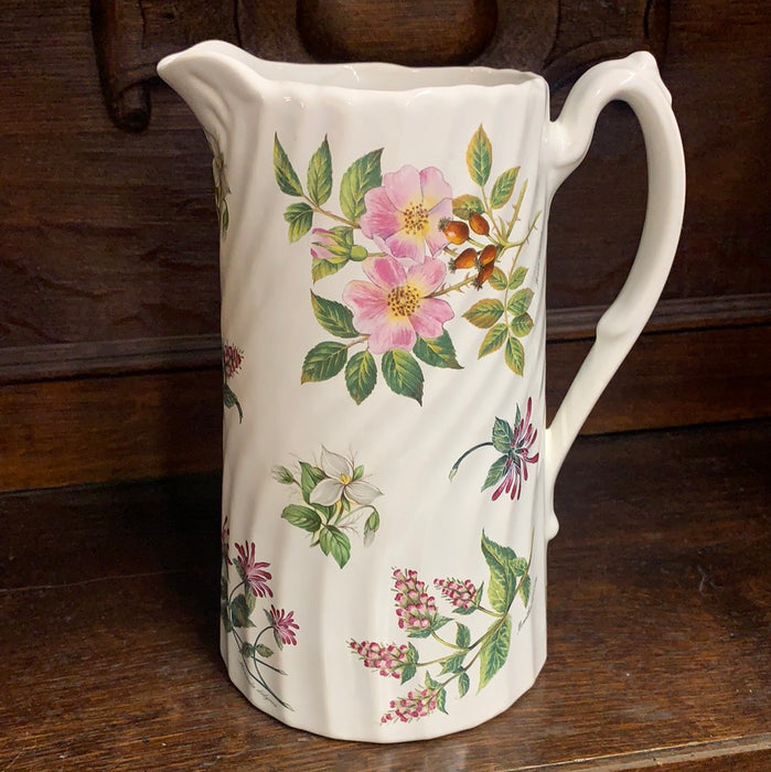 CALEDONIA ENGLISH FLORAL STAFFORDSHIRE PITCHER