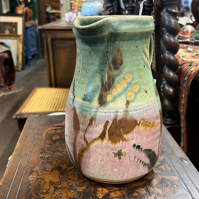 HAND THROWN VINTAGE POTTERY PITCHER