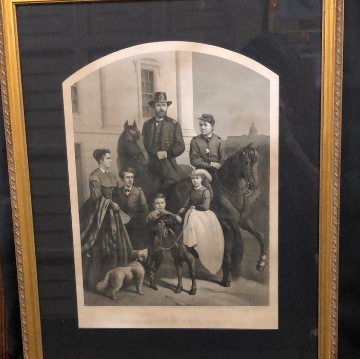 FRAMED GENERAL GRANT FAMILY PICTURE