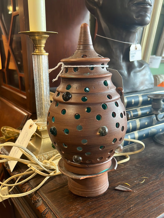 BEJEWELED POTTERY LANTERN TOP