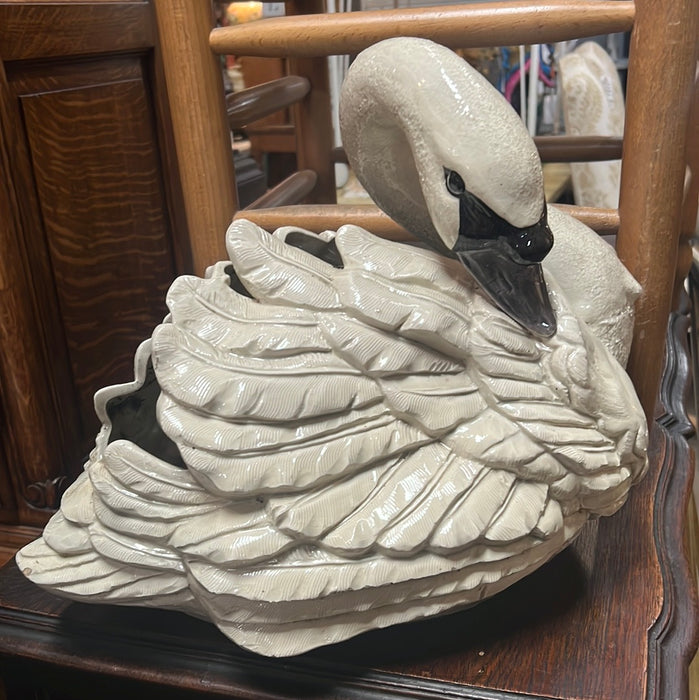 LARGE CERAMIC SWAN