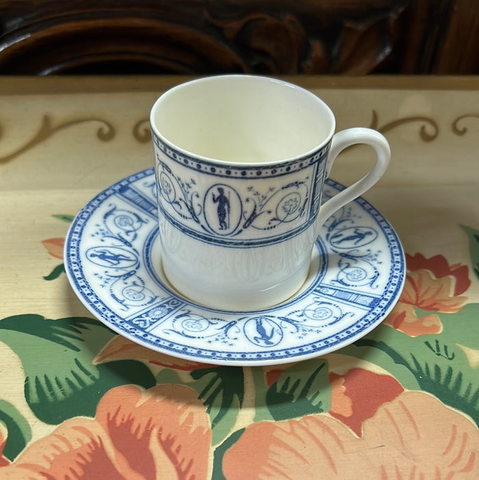 NORITAKE BLUE AND CREAM COFFEE CUP