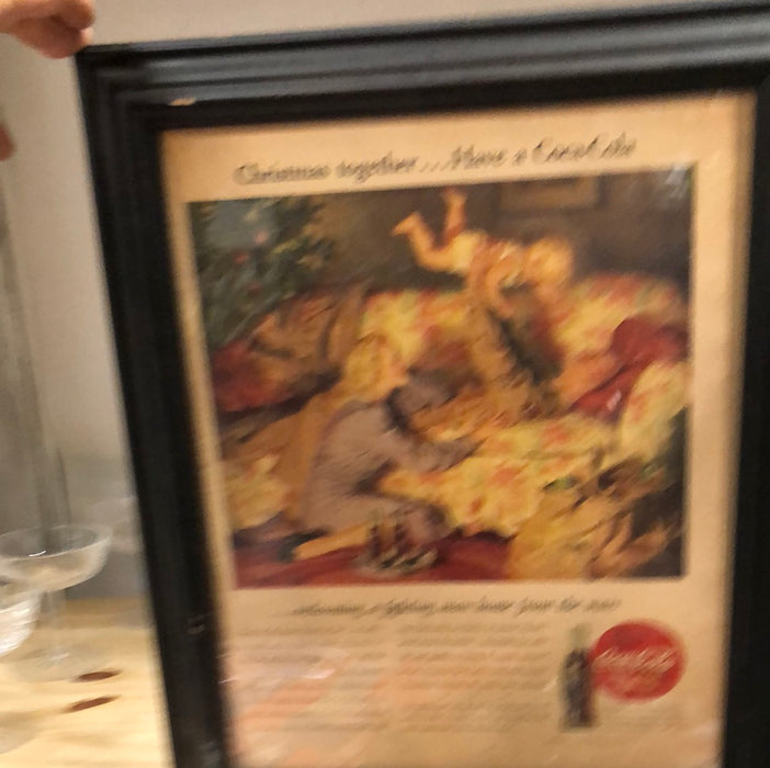 1945 FRAMED COCA-COLA ADVERTISEMENT