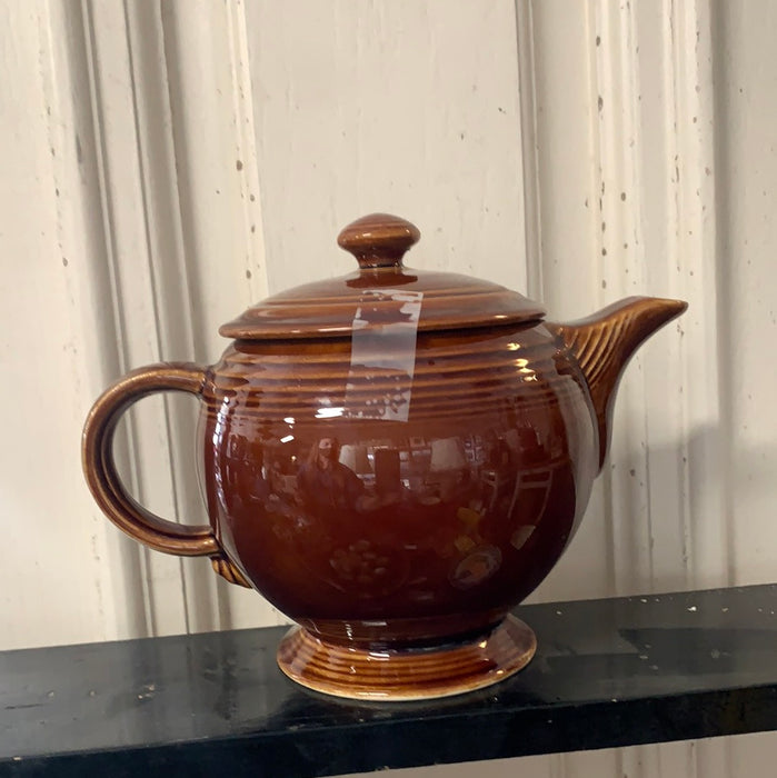 BROWN FIESTA TEA POT
