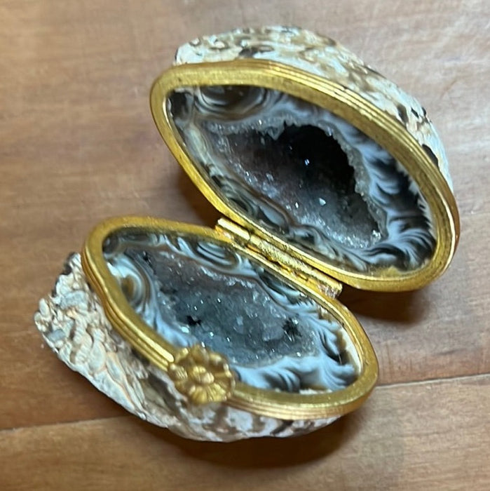 SMALL GEODE RING BOX