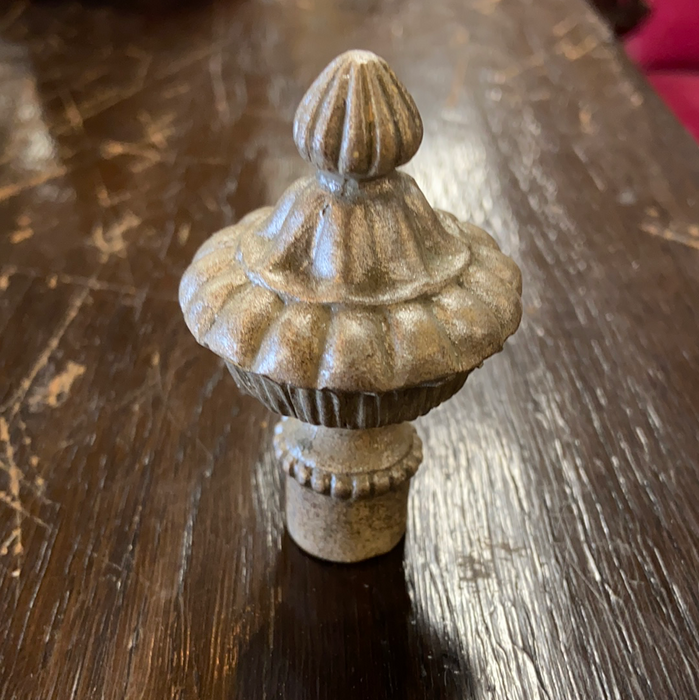 WHITE TURRET STYLE LAMP FINIAL