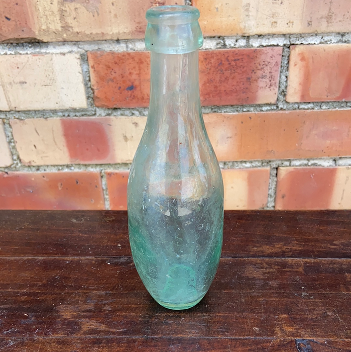 SMALL GREEN GLASS SHIP BALLAST BOTTLE