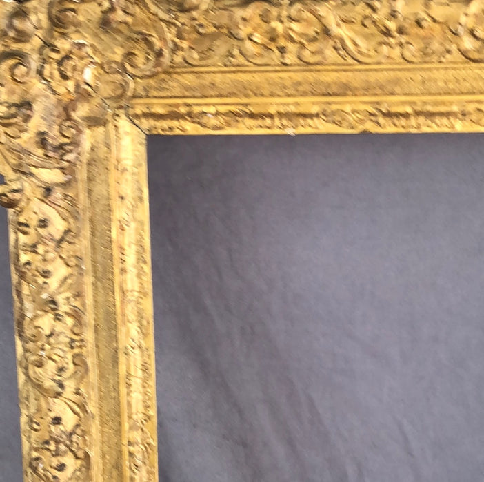 VERY LARGE ORNATE VICTORIAN GESSO FRAME